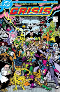 a comic book cover featuring a group of characters