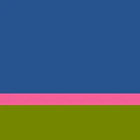 a blue and green background with a pink stripe