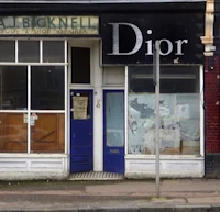 the dior store in birmingham, england